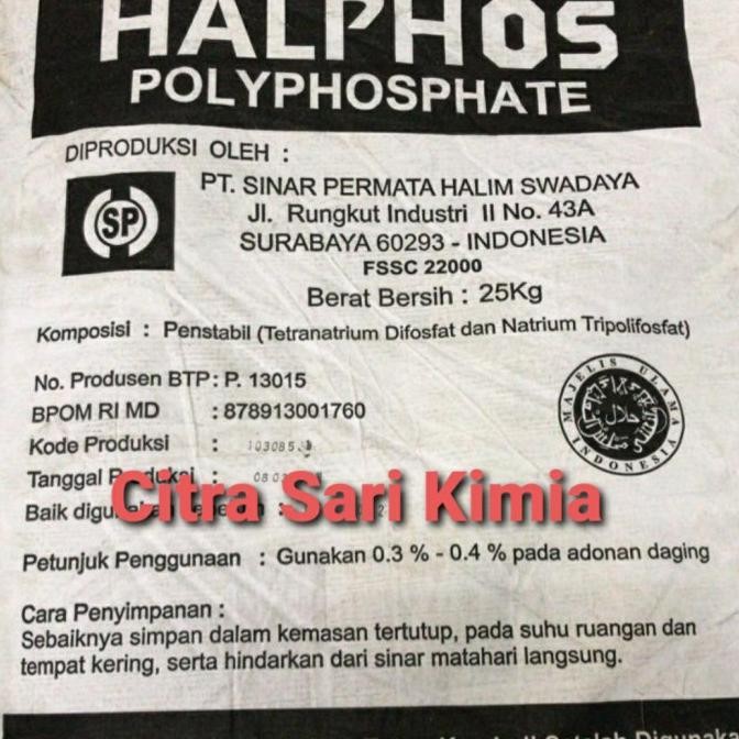 

Terbaru Halphos Polyphosphate - Pengenyal Tekstur Daging 500 Gram