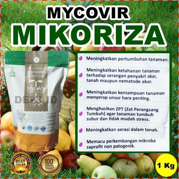 

Terlaris Pupuk Mikoriza Mycovir 1 Kg Agen Hayati Jamur Organik Mycoriza Penguat Akar Penyubur Tanaman Buah Sayur Bunga Hias Bonsai