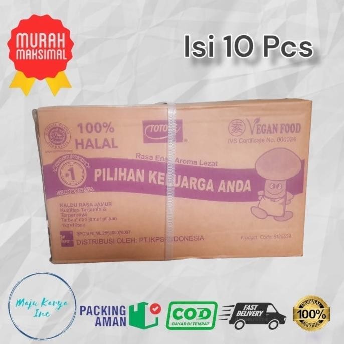 

Terbaru Totole kaldu jamur 1 kg Dus isi 10 pcs HALAL BPOM