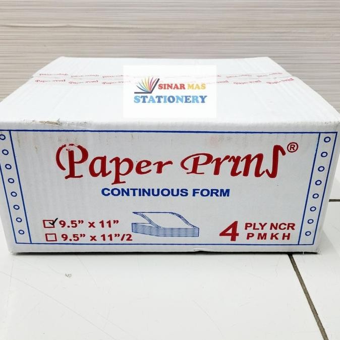 

TERMURAH - kertas continous form / Kertas Komputer Paper Prins 9 1/2 11" 4 Play