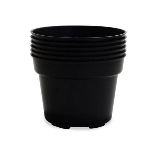 Pot Bunga Tanaman Plastik Hitam 20 Polos - POLOS 20 HITAM untuk Semua Jenis Tanaman - Hiasan