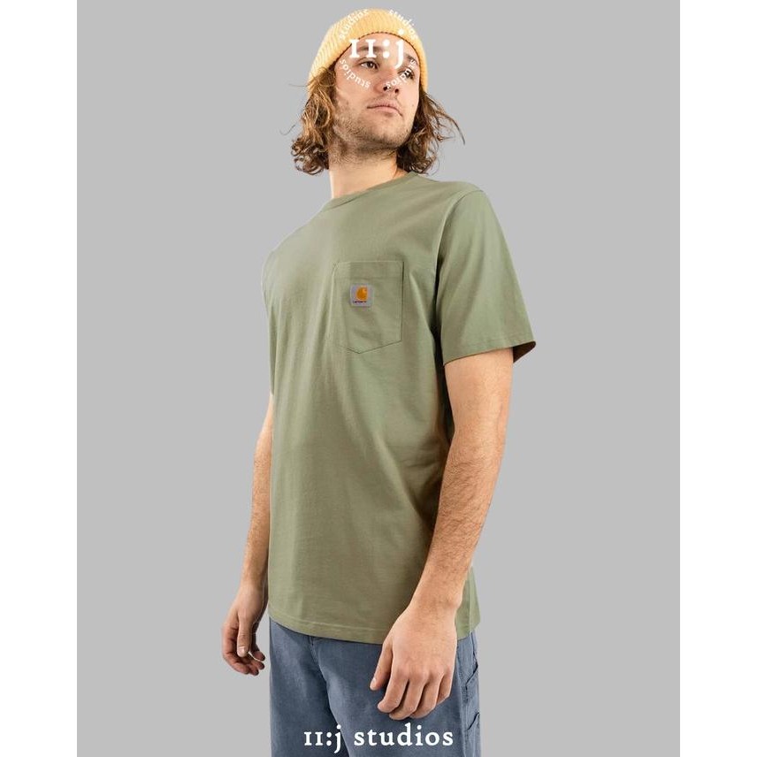 baru  Kaos Carhartt WIP Loose Fit Pocket Tee Tshirt Original Asli - Peat murah