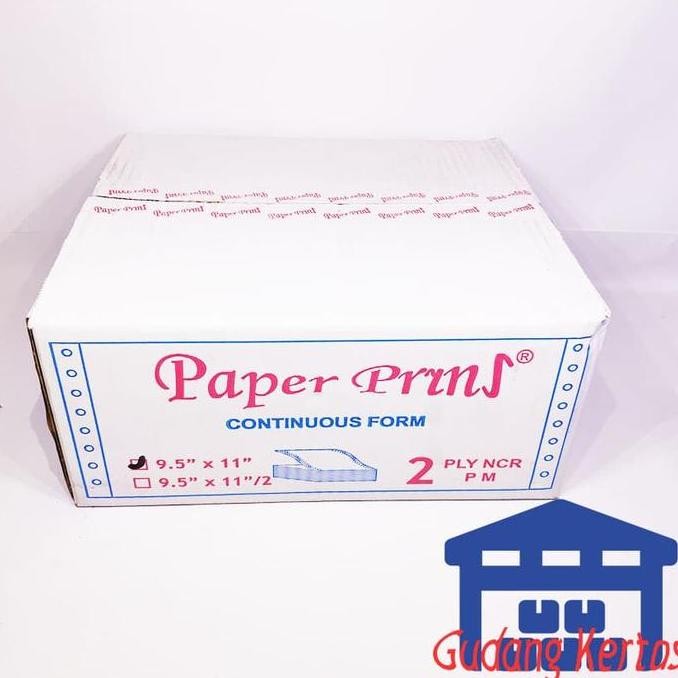 

CONTINUOUS FORM 91/2 X 11 2PLY PAPERPRYNS