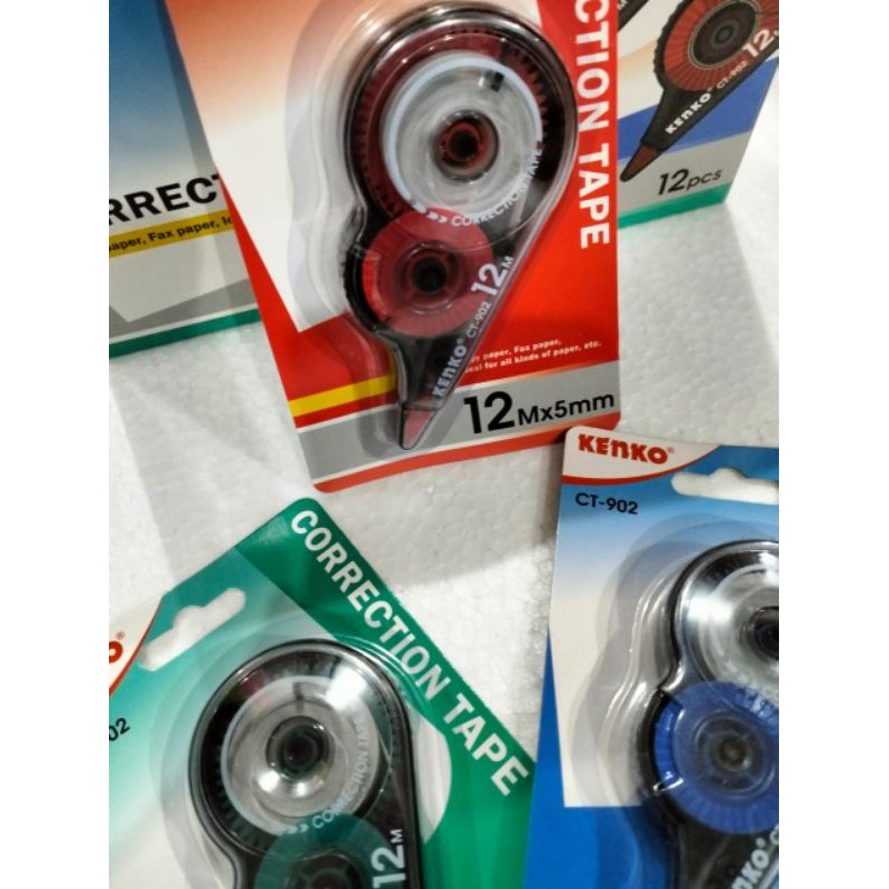 

CORRECTION TAPE CT-902 MERK KENKO TYPE EX KERTAS TYPE EX TARIK TYPE RODA
