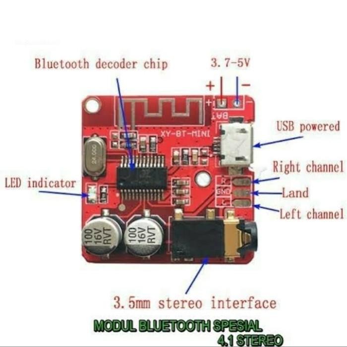 XY-BT Mini Module Bluetooth Audio Receiver Board MP3 amplifier music