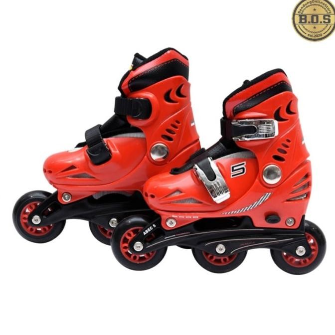 Grosir Sepatu Roda Anak Ferrari Basic Inline Skate 29-32 Cm Merah