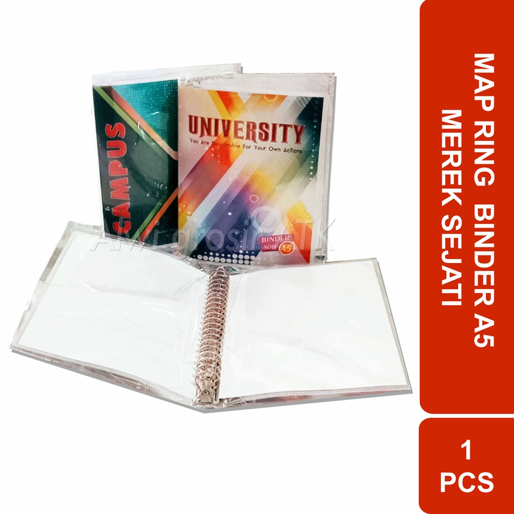 

Map Binder A5 Campus Ring Besi Sejati | 1 Pcs