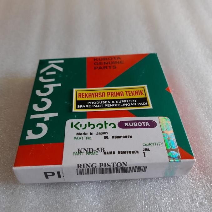 Knd5B Ring Piston Only Disel Kubota Lama Knd 5B Knd 5 B New Stok