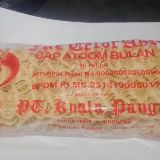 

Terlaris Mie Telor Cap Atoom Bulan 200Gr