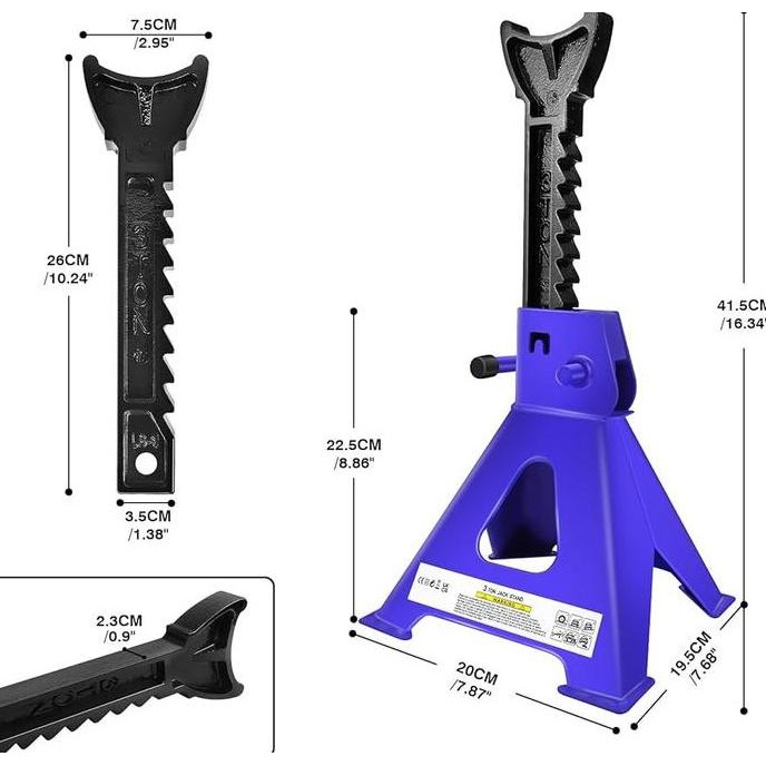 Murah Jack Stand Mobil 3 Ton Tahanan Dongkrak 3 Ton 1 Set 2 Buah