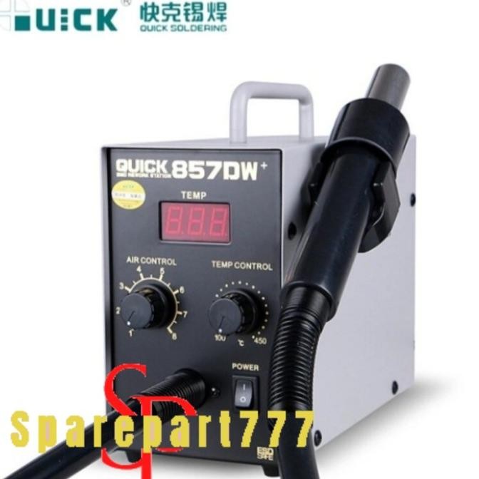 Original Blower Quick 857Dw Plus - 857Dw+ Blower Uap Solder Uap Quick New Stok