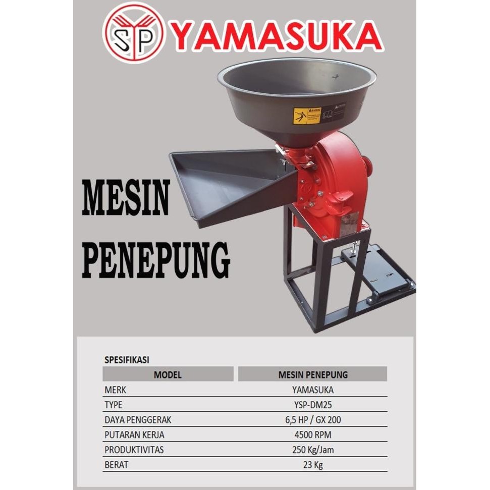 

Terlaris Mesin Gilingan Tepung Kopi Beras Jagung Yamasuka Tipe Ysp-Dm25