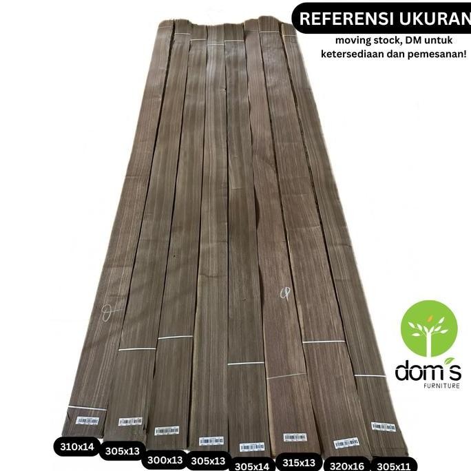 

favorit] Dom's Veneer Kayu/Wood Veneer Kayu Walnut 0.6mm Bahan/Material dari Kayu Asli DIY Proyek Kecil