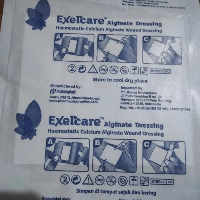 exelcare alginate dressing 10 cmx 10 cm termurah