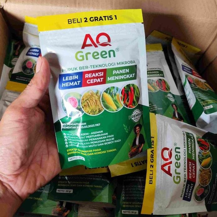 

Terlaris Pupuk Peranakan Padi Aq Green Plus - Beli 2 Gratis 1 - Tanaman, Kalium Tanaman Alami Serbuk Kalium