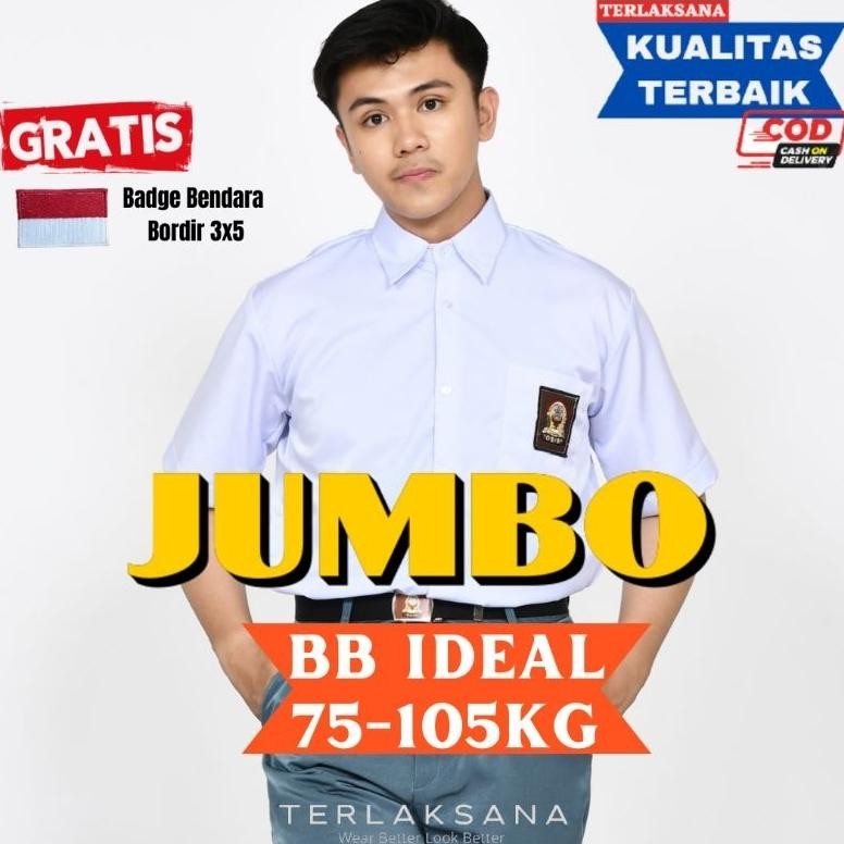 &SPESIAL& Seragam SMA JUMBO Seragam Sekolah Kemeja Putih SMA Laki-Laki dan Perempuan Im31