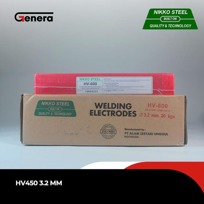 Kawat Las Nikko Steel Hv450 3.2 Mm X 300 Mm (5Kg) New Stok