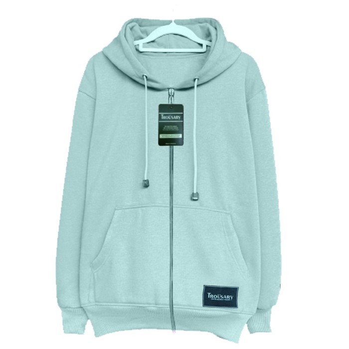 Hoodie sweater pria sleting original free gantungan kunci + sticker -AmanahJaminan