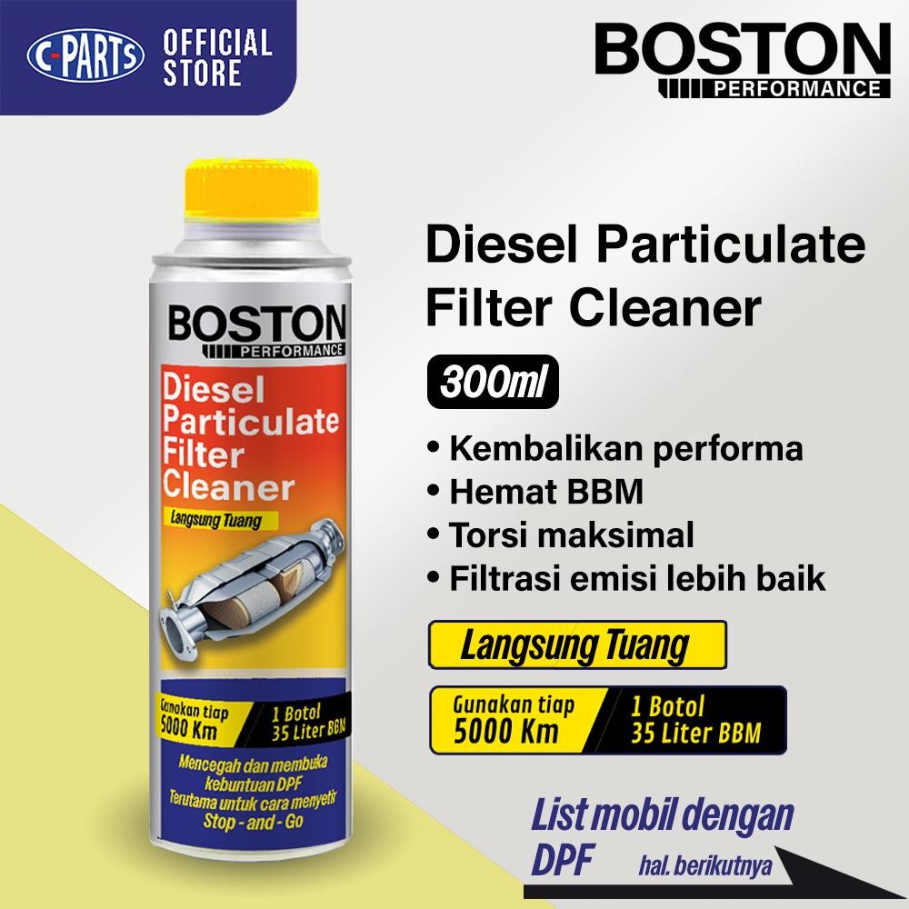 NEW PRODUCT DPF CLEANER BOSTON PERFORMANCE DIESEL PARTICULATE FILTER CLEANER MOBIL LANGSUNG TUANG ST