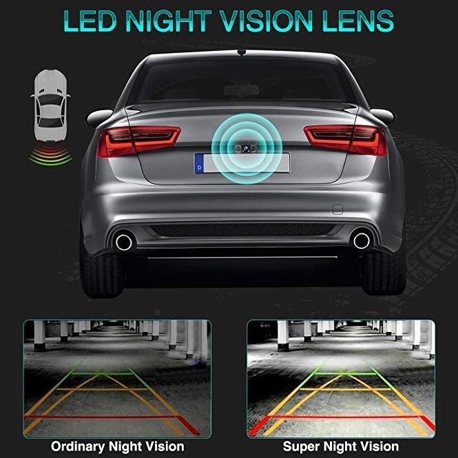 New Kamera Parkir Mobil 2 Sensor Kamera Mundur Mobil Wide Angel Sensor