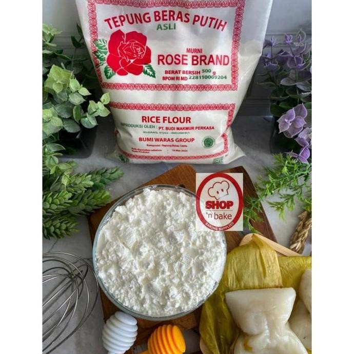 

Terlaris Tepung Beras Putih Rose Brand 500G