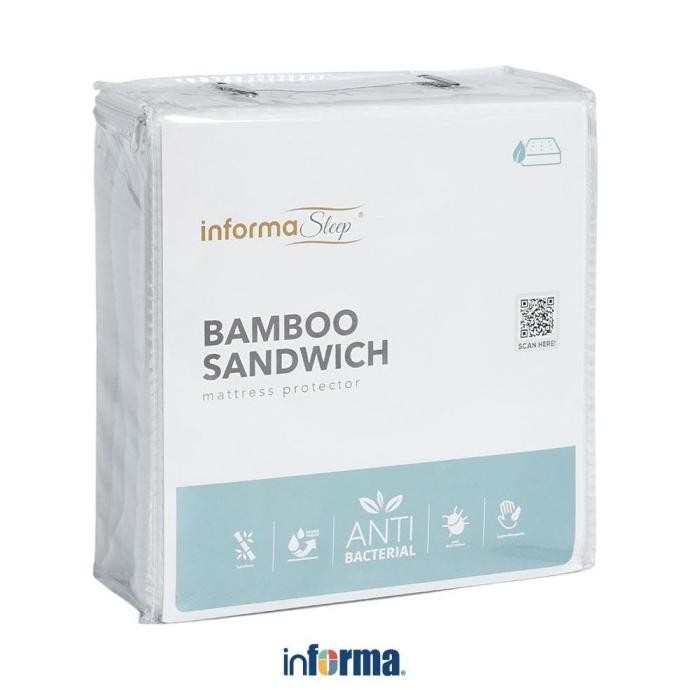 Informa Sleep 160X200 Cm Pelindung Kasur Bamboo Sandwich MURAH