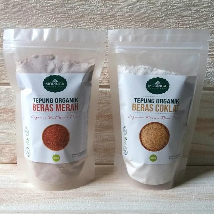 

Terlaris Tepung Beras Merah Hitam Putih Coklat Organik 250G
