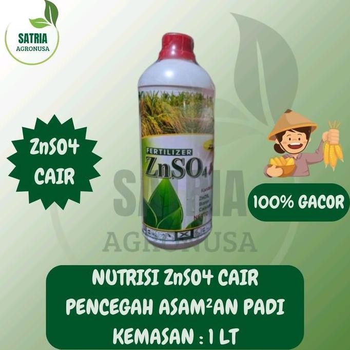 

Terlaris Znso4 Cair Kemasan 1 Lt / Pencegah Padi Asam2An