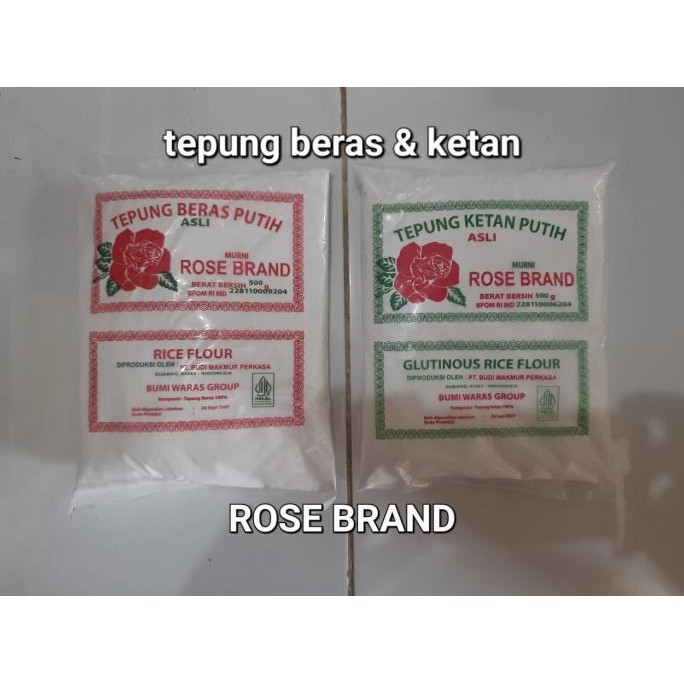 

Terlaris Tepung Beras Putih Dan Ketan Putih Rose Brand 500Gr