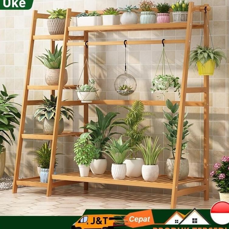 Rak tanaman Rak taman Rak pot bunga Rak balkon Rak tanaman pot