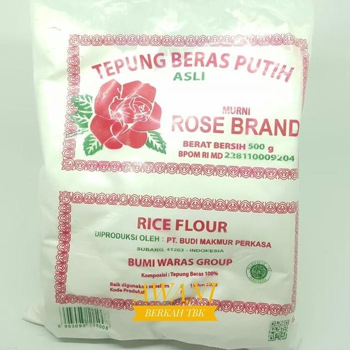 

Terlaris Tepung Beras Putih Rose Brand 500Gr