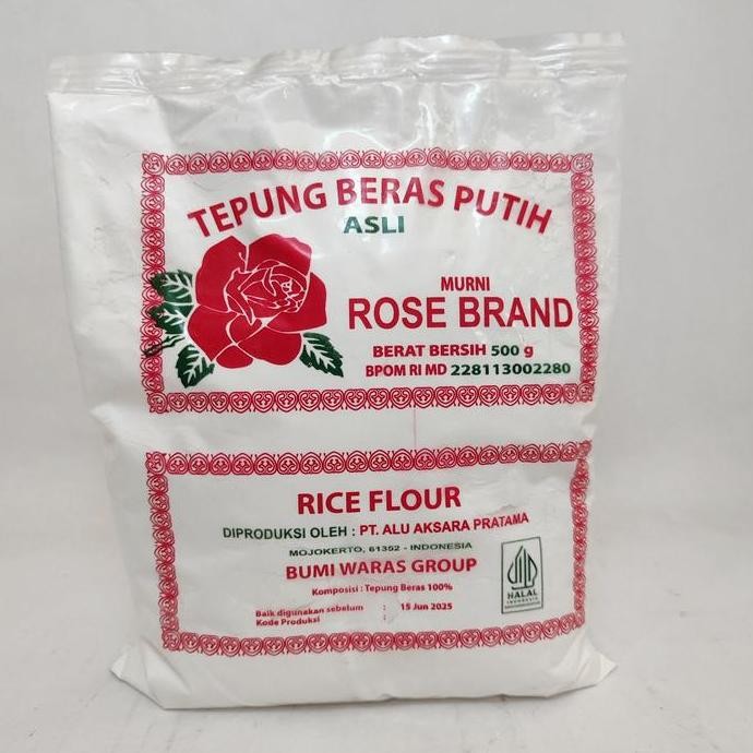 

Terlaris Tepung Beras Putih Rose Brand 500 Gr