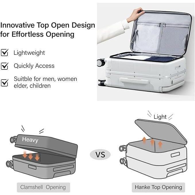 Danke Horizon Top Load H9876 - Koper Kabin Buka Atas Anti Gores Baret Pecah Tahan Banting Peyok Ring