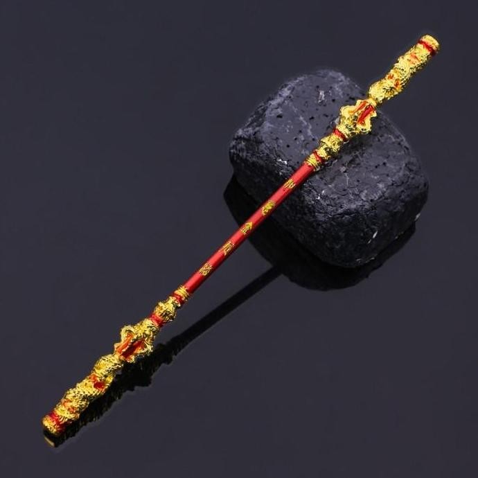 22CM TOYA SAKTI TONGKAT GOKONG Pajangan Aksesoris Black Myth Sun Wukong Game Toya Sakti