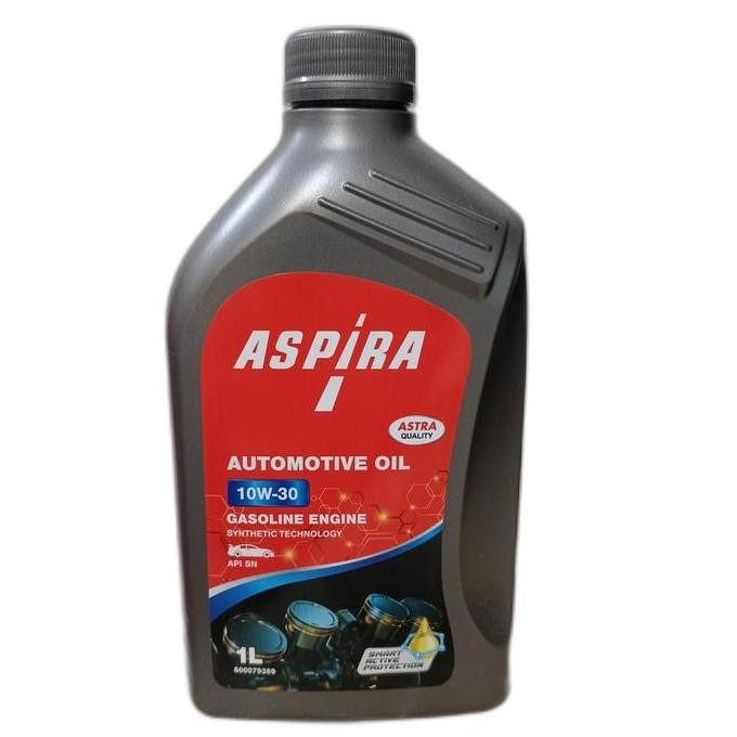 Oli Mobil Aspira 10W30/10W-30/10-W30 Api Sn Bensin 1L Diproduksi Shell Baik