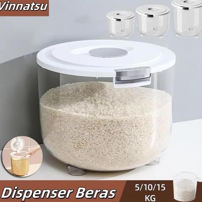 

Terlaris Terbaru [Vinnatsu]Rice Bucket Beras Anti Dan Serangga 5/10/15Kg Wadah Beras Wadah Penyimpanan Makananbiji-Bijian Tepung Rice Box Low Price