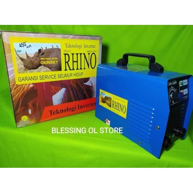 Mesin Travo Las 450 Watt Rhino Mma-120A (Bisa Pakai Listrik Genset) New Stok