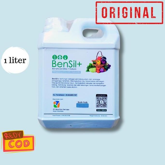 

Terlaris Pupuk Silika + Kalium Bensil Untuk Padi, Jagung, Cabai -1 Liter