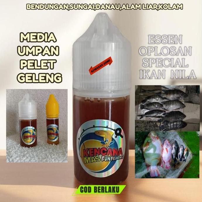Terlaris Essen Nila,Mujaer/Oplosan Special Geleng/Umpan Ikan Mas/Esen Media Pelet/Target Ikan Nila/K