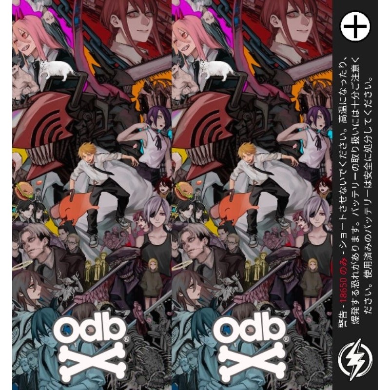 

Get2pcs Holdingskyy Stiker Wrap Baterai 18650 Anime Chainsaw Man Untuk Melindungi Dan Mempercantik Battery 50 Garskin Casing Motif Bisa Custom Bayar Ditempat