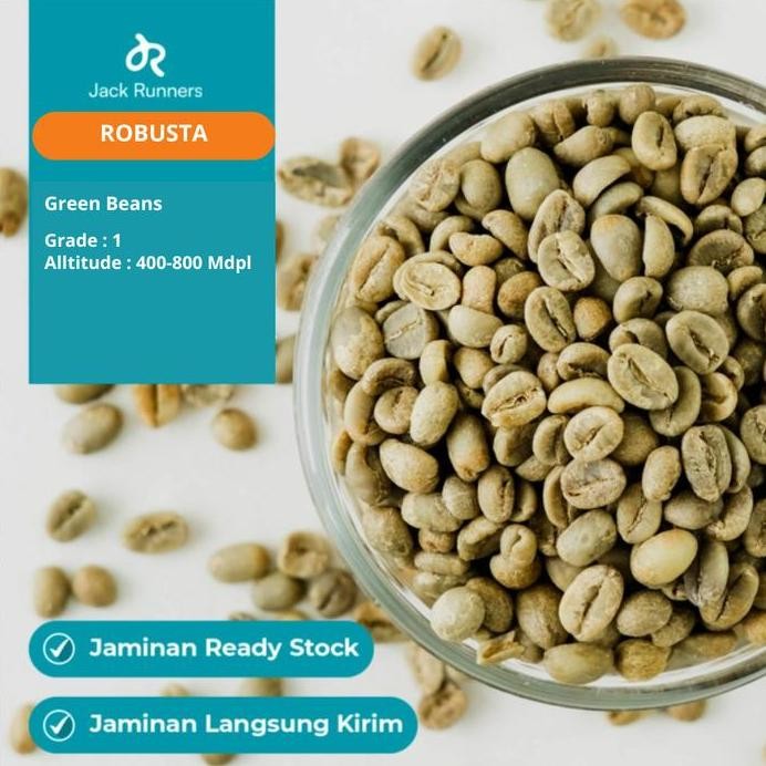 

ready stock ROBUSTA GREEN BEANS 1kg