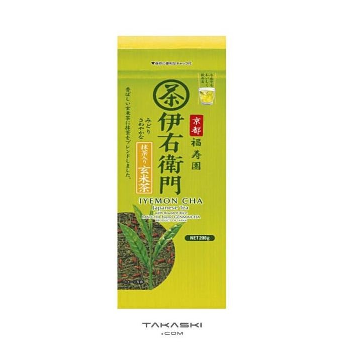 

ready stock Ujinotsuyu Fukujuen Iyemon Cha Genmaicha /Teh Bubuk Kasar Jepang