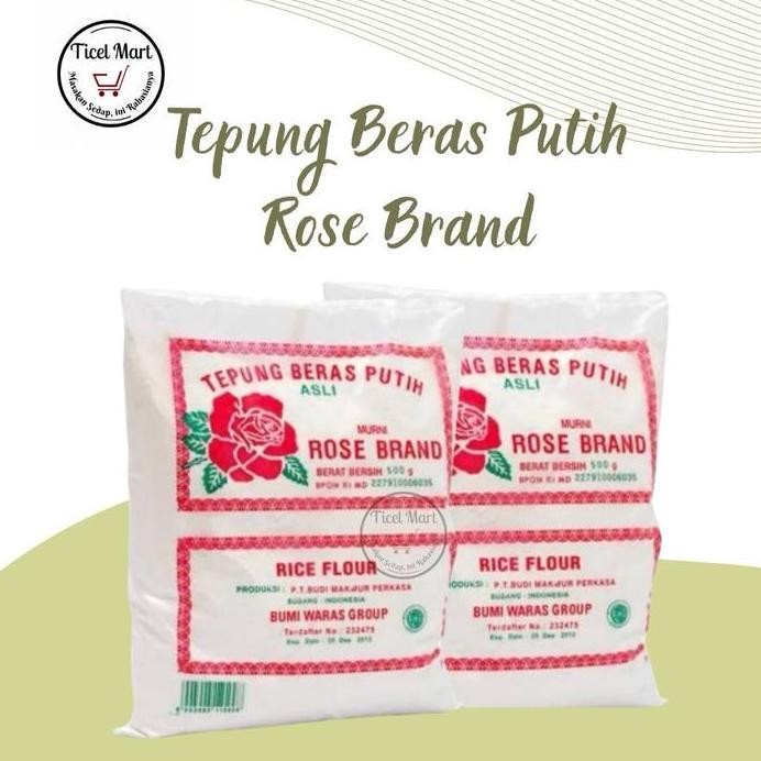 

Terlaris Tepung Beras Putih 500Gr - Rose Brand
