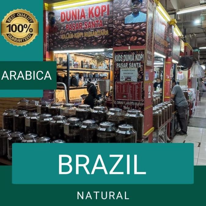

ready stock Kopi Arabika Brazil Natural 100 gram