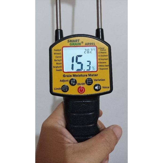 

Terlaris Smart Grain Ar991 Moisture Meter Biji Bijian Pengukur Kadar Air Digital Jagung Beras Tepung Kedelai - Ba9905