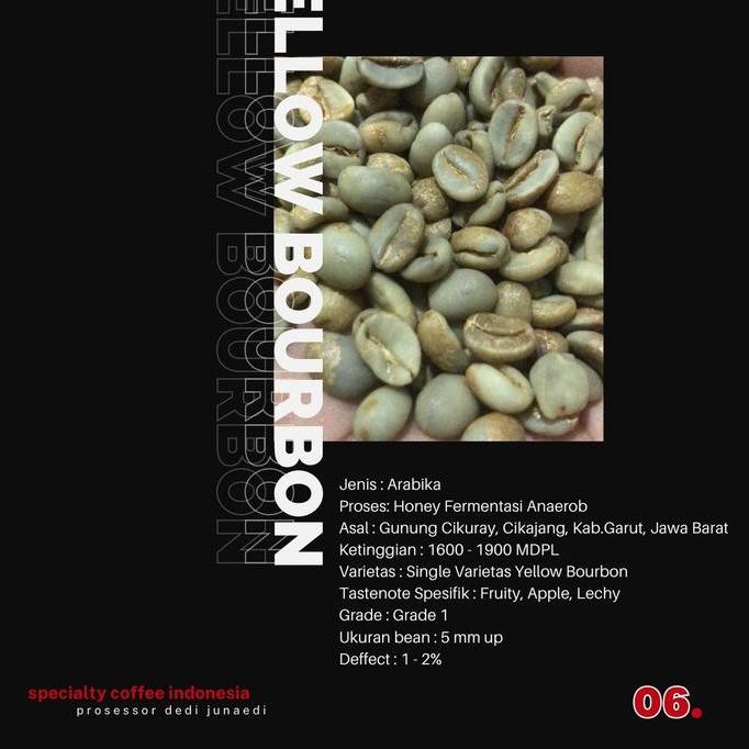 

ready stock Biji kopi greenbean yellow bourbon arabika honey permentasi anaerobic 1kg
