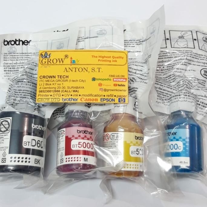 TERMURAH - Tinta Brother BT5000 BTD60 T310 T510 T710 ( 100% ori loosepack 1 set)