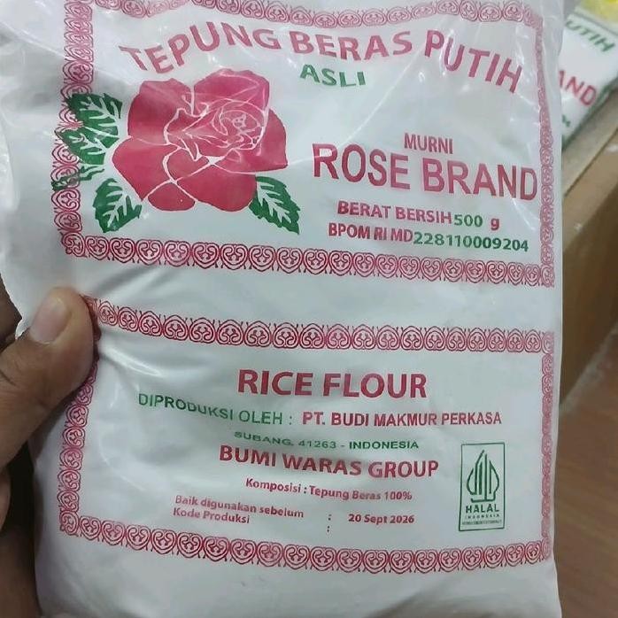 

Terlaris Tepung Beras Kemasan 500Gram Rose Brand