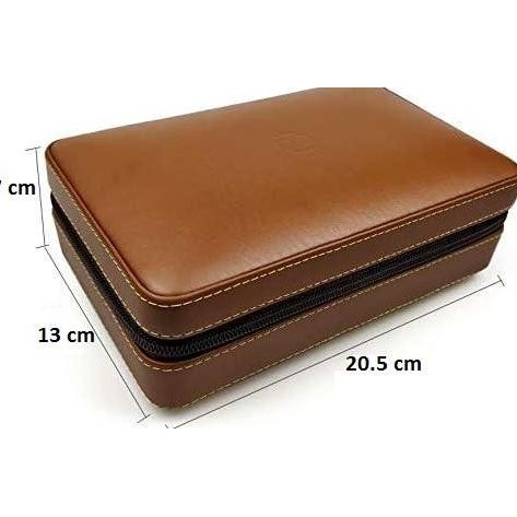 Fine Leather Humidor Travel Case (2 colors) murah