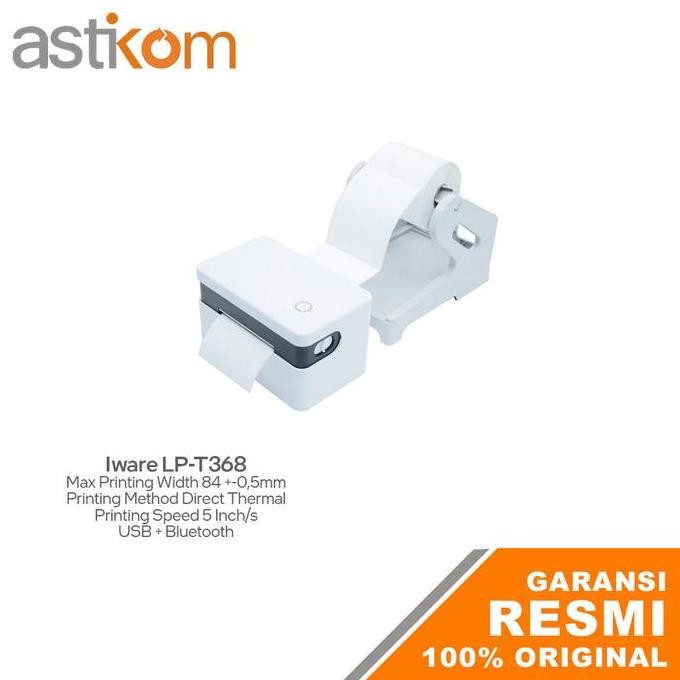 Printer Thermal Label Resi Iware LP-T368 USB+Bluetooth IOS Android